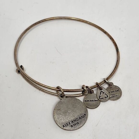 ALEX and ANI Las Vegas Bangle Bracelet Silver Tone - Picture 4 of 6